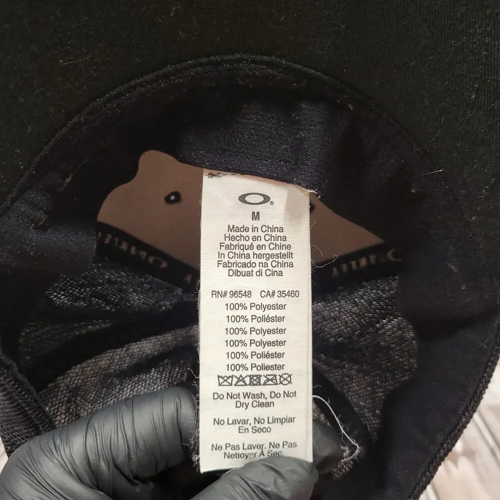 Oakley A-Flex Performance Mesh Stretch Fit Hat Black S/M Adult Cap